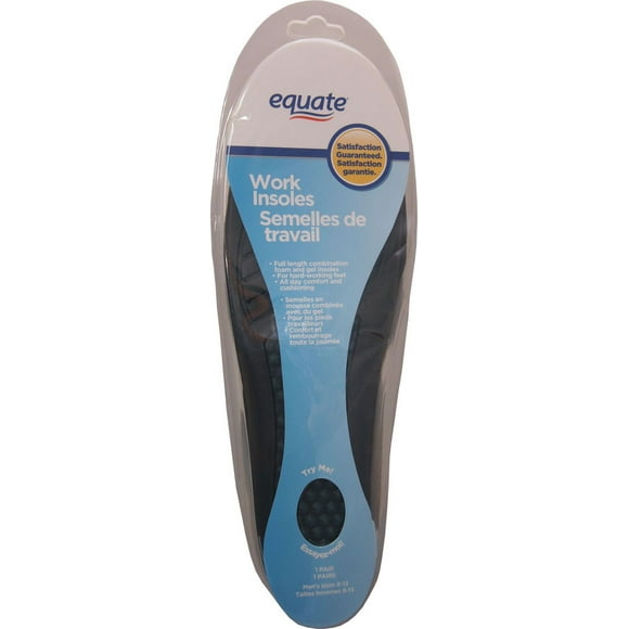 Equate Work Insoles, 1 paire, Men
