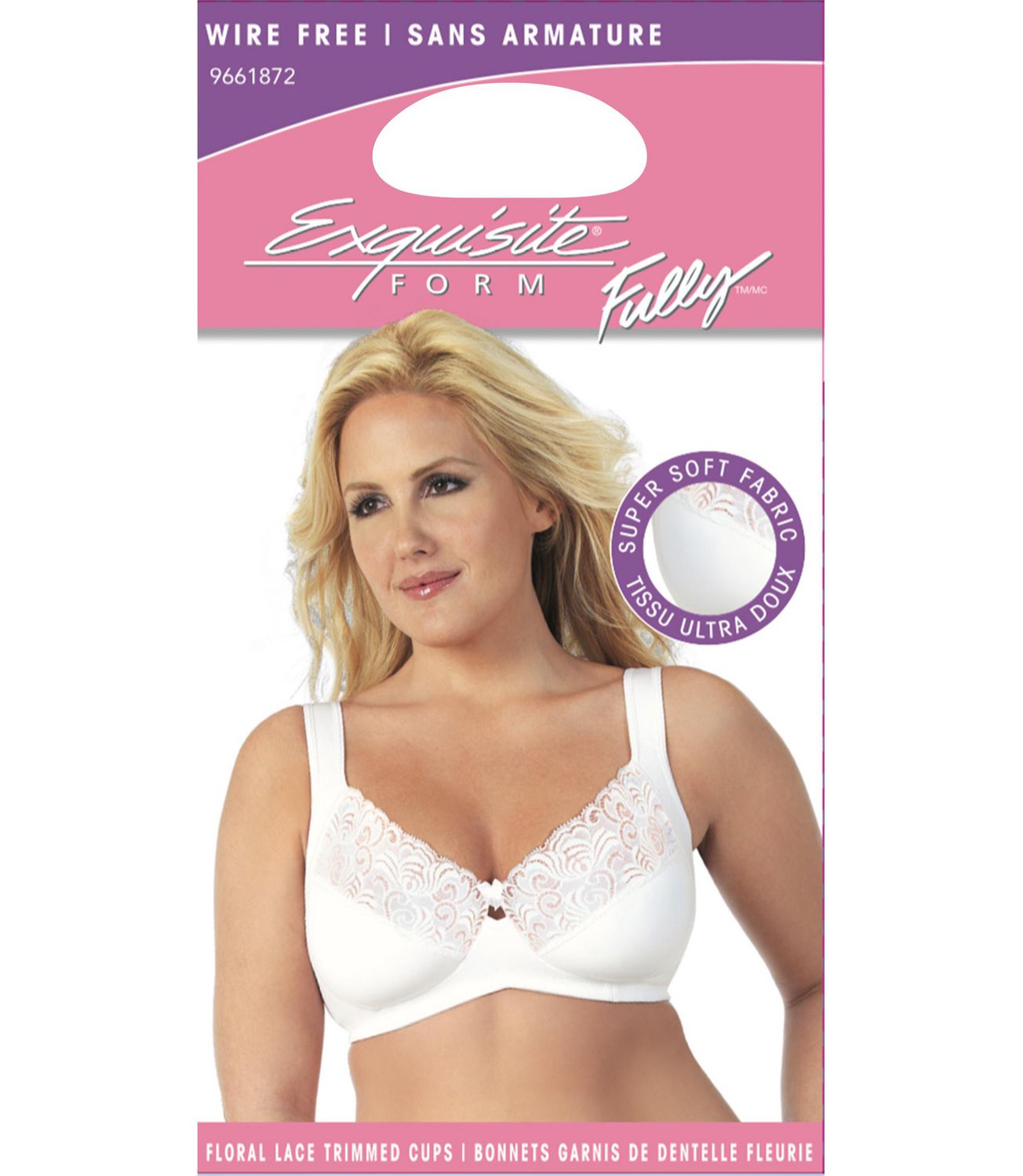 Exquisite Form #9661872 FULLY Full-Support Bra, Lace, Wire-Free