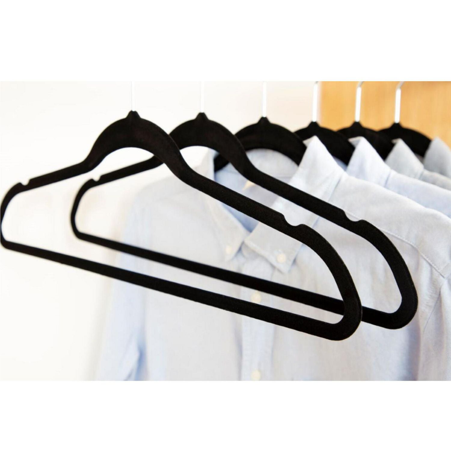 Premium Velvet Hangers - Non-Slip, Durable, Space Saving Felt