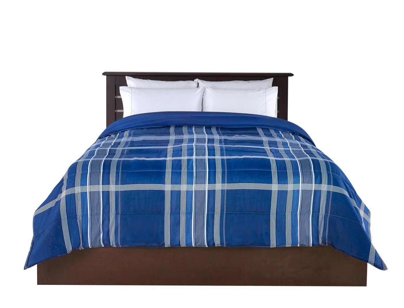 Red Label Denim Plaid Printed Comforter Walmart Canada