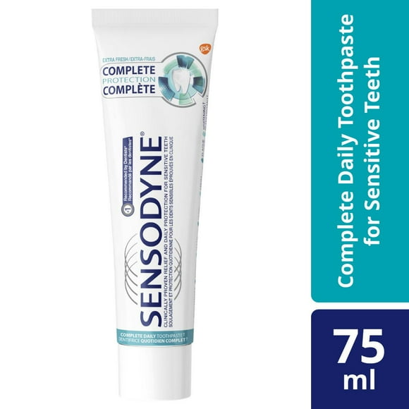Sensodyne Complete Protection Sensitivity Toothpaste, 75 mL Extra Fresh Mint