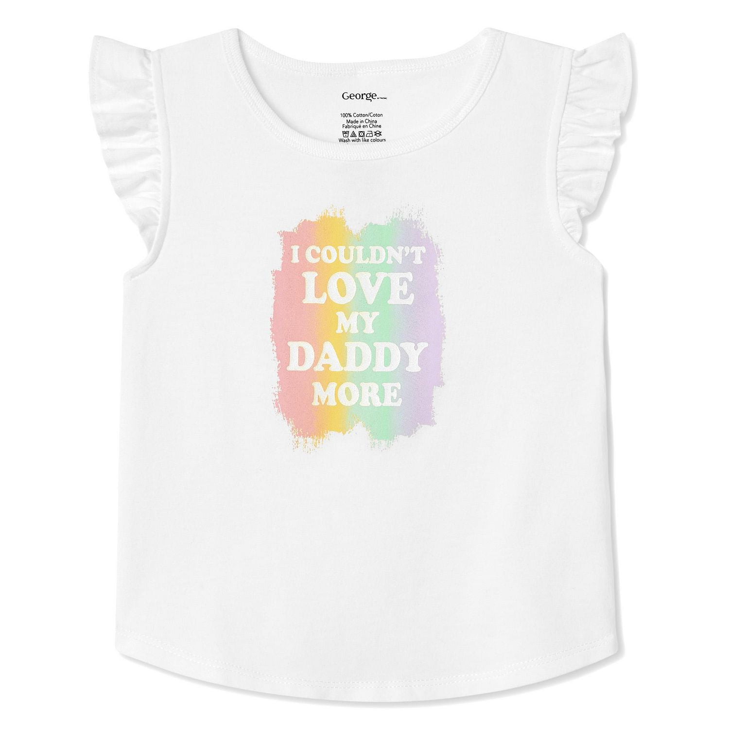 T-shirt à manches évasées George pour petites filles