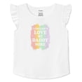 thumbnail image 1 of George Toddler Girls' Flutter Sleeve Tee, 1 of 2