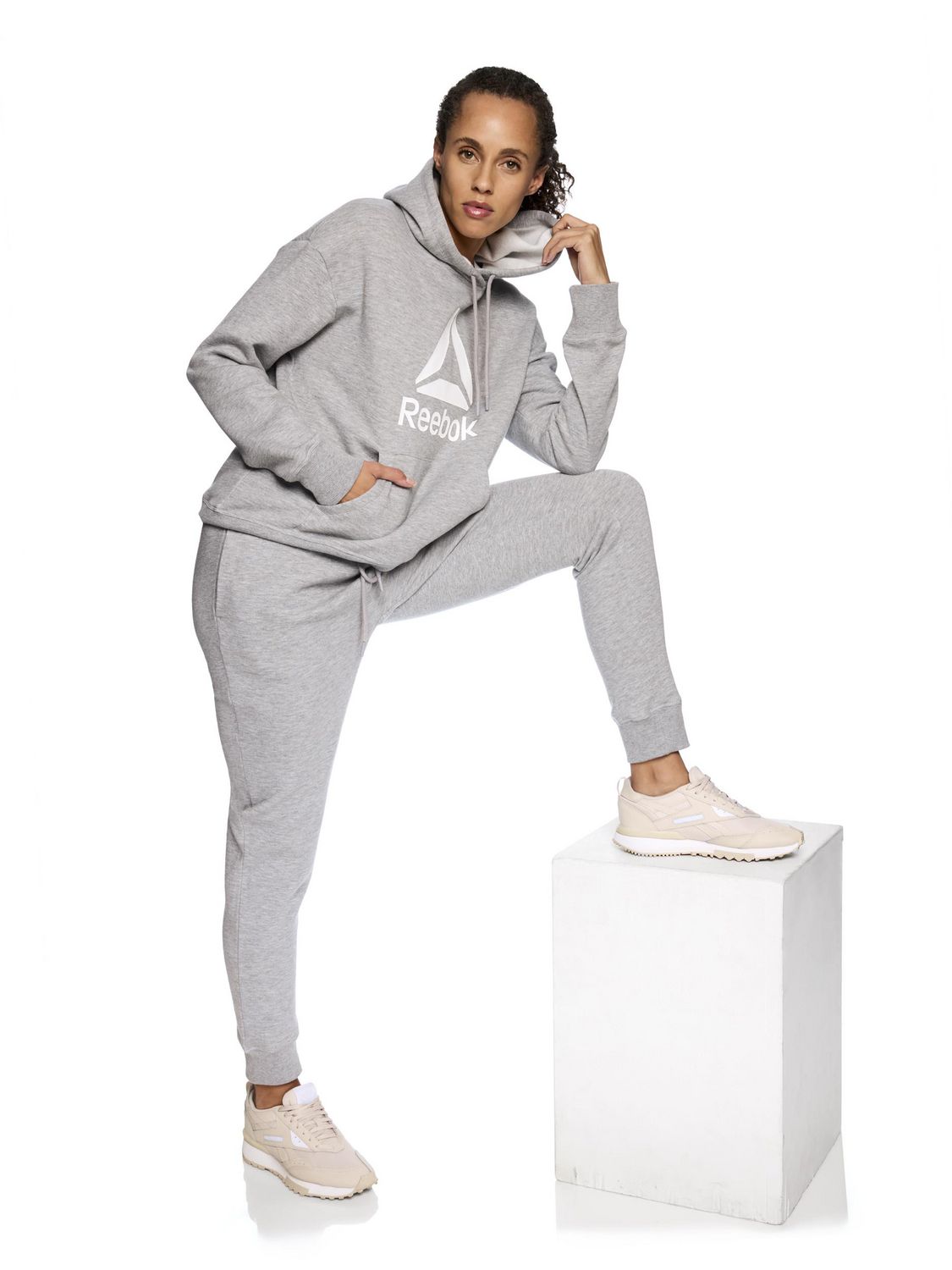 Sweat à capuche polaire pour femme Reebok