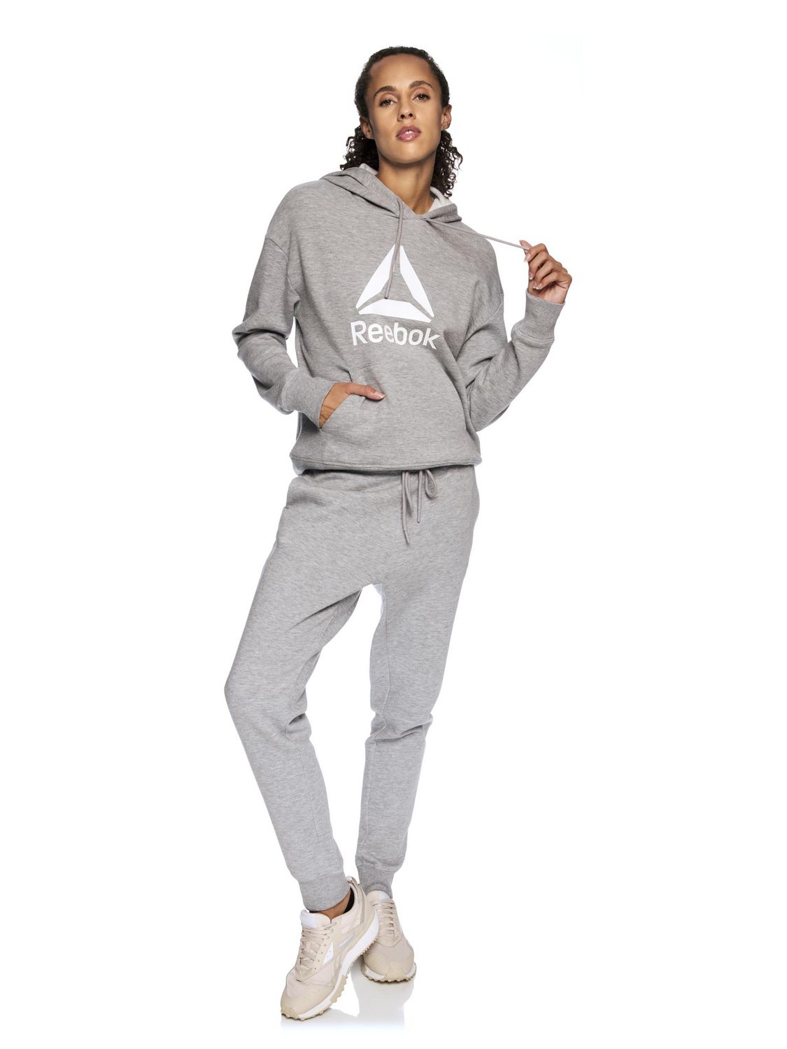 Sweat à capuche polaire pour femme Reebok