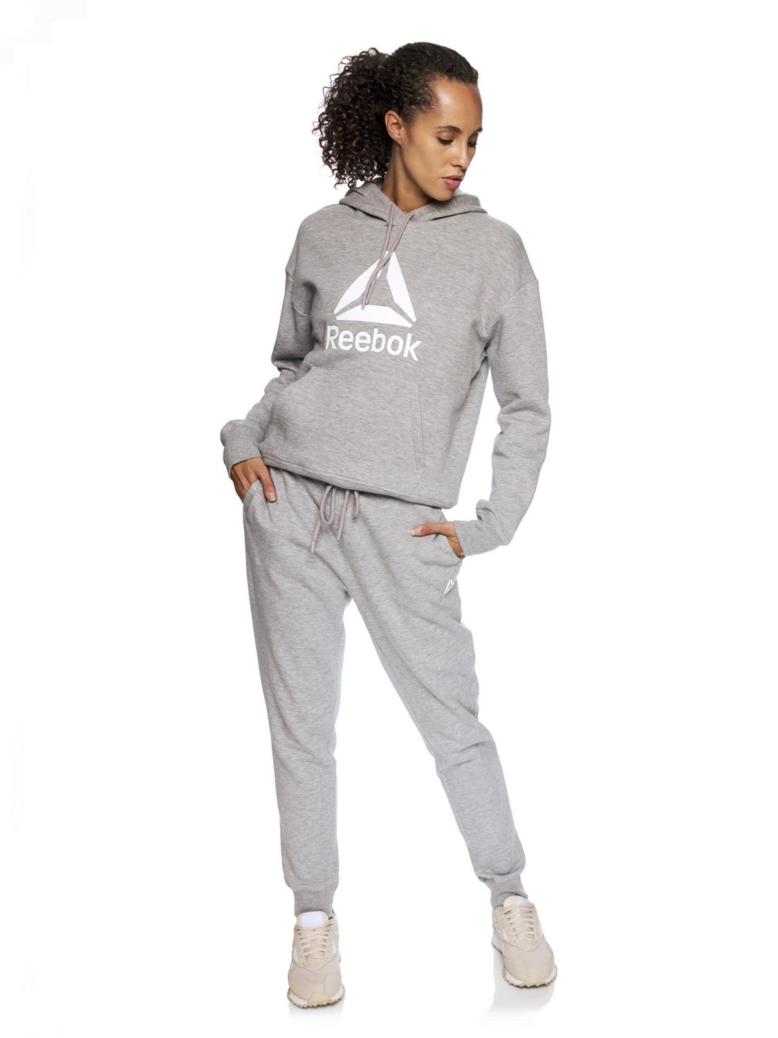 Sweat à capuche polaire pour femme Reebok