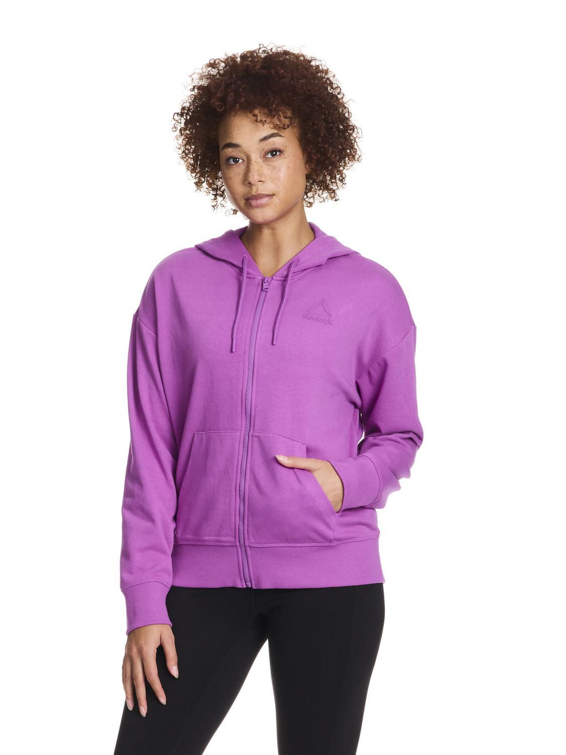 Sweat à capuche zippé pour femme Reebok Foundation Tailles XS-2XL