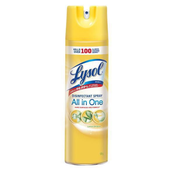 Spray Désinfectant Lysol, Brise De Citron, Désinfecte et élimine