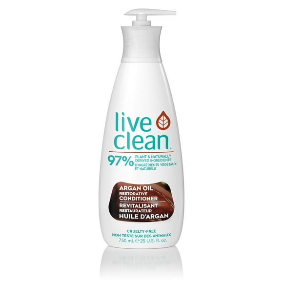 Revitalisant réparateur à l'huile d'argan de Live Clean 750 ml, revitalisant