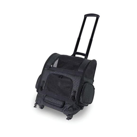 Sac de transport à roulettes pour animal domestique RC2000 Roller-Carrier de Gen7Pets - Noir
