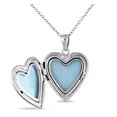 thumbnail image 3 of Asteria Sterling Silver Engraved Heart Locket Pendant, 18", 3 of 4