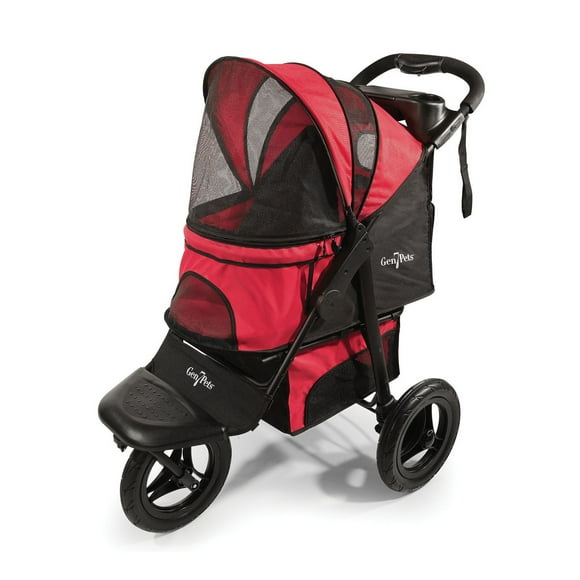 Poussette pour animal domestique (chien et chat) G7 Jogger de Gen7Pets - Rouge