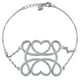 Bracelet à maillons de forme cœur double avec zircons cubiques 1,70 CT PBT en argent sterling, 8 po – image 1 sur 4