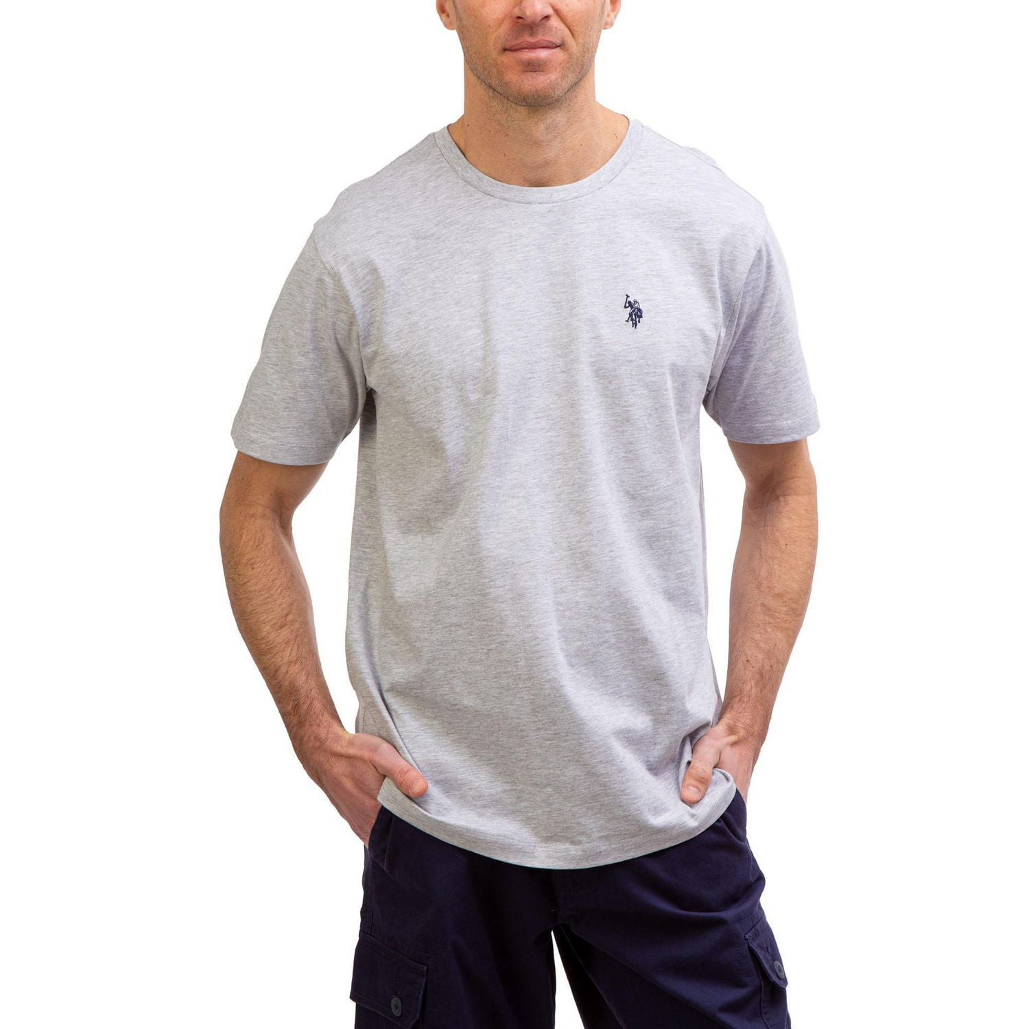 Polo crew neck t on sale shirt