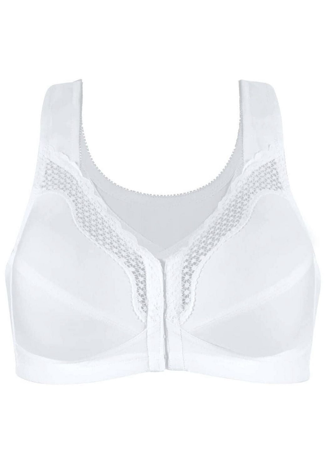 Exquisite Form #9600531 FULLY Cotton Soft Cup Full-Coverage Posture Bra, Lace, Front Closure