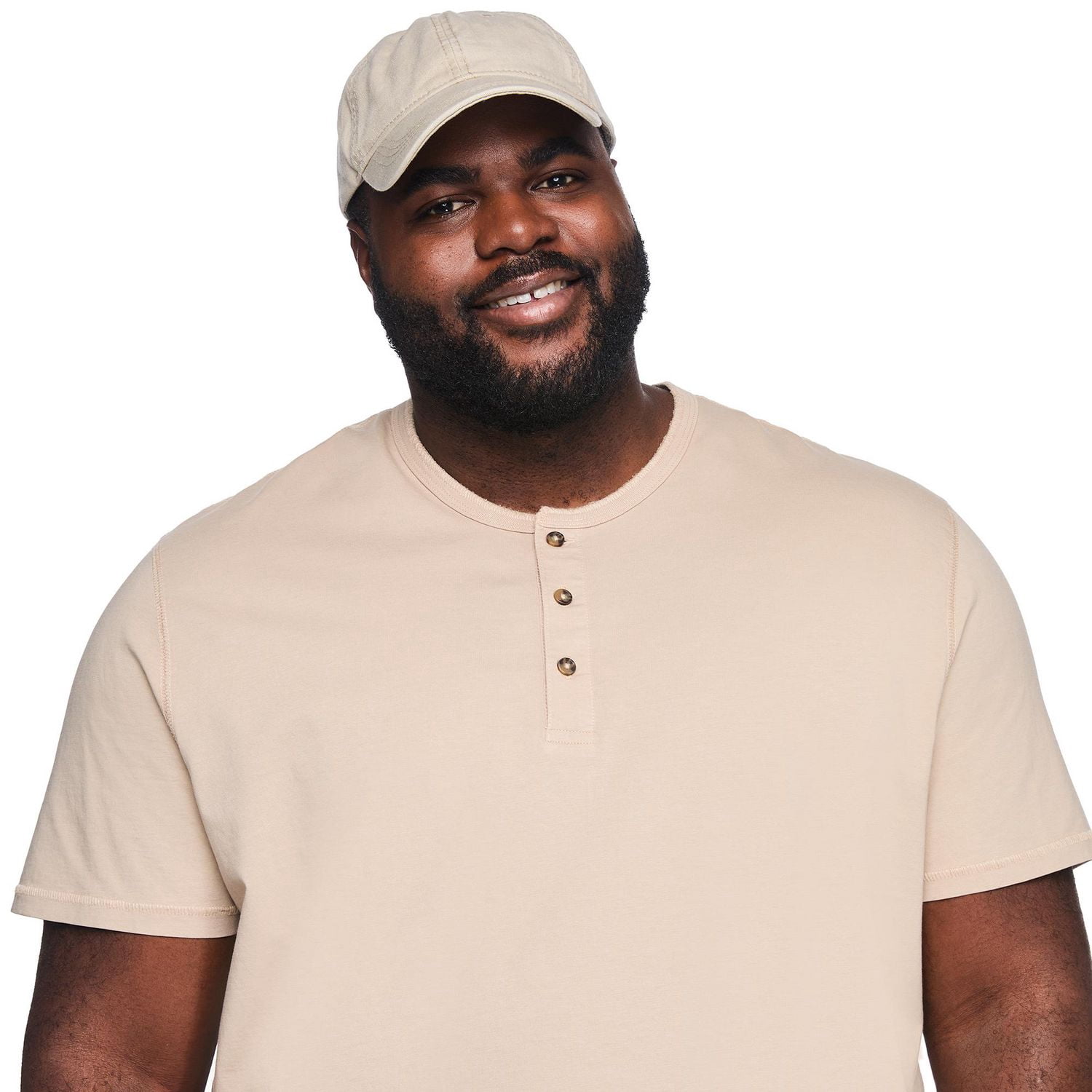 George Big Men's Washed Henley T-Shirt
