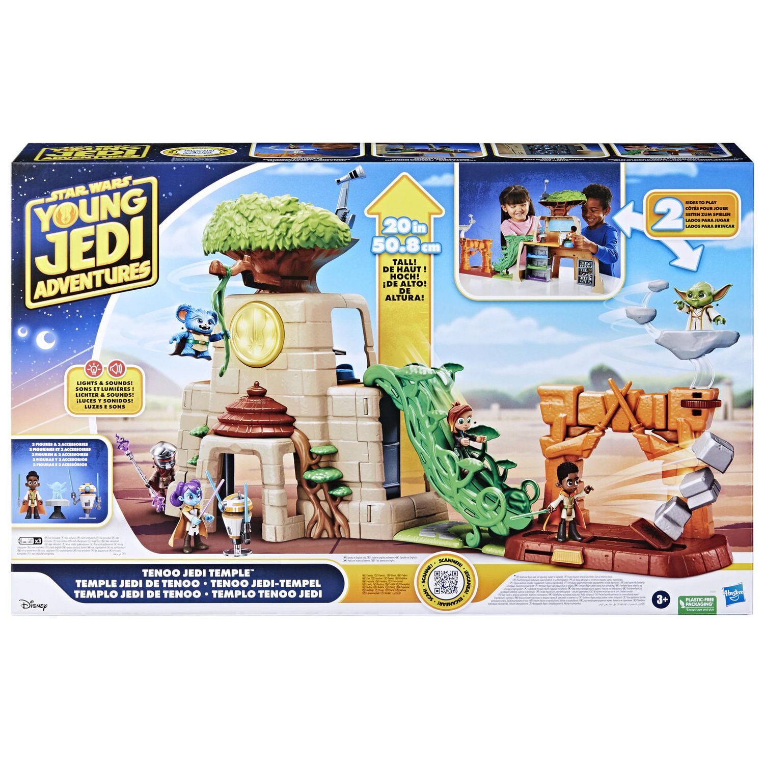 Star Wars Young Jedi Adventures Tenoo Jedi Temple 20 Inch -Tall Playset  with Action Figures - Walmart.ca