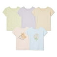 thumbnail image 1 of George Toddler Girls' Tee 5-Pack, 1 of 2