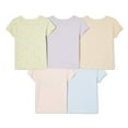 thumbnail image 2 of George Toddler Girls' Tee 5-Pack, 2 of 2