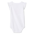 thumbnail image 2 of George Baby Girls' Flutter-Sleeve Bodysuit, 2 of 2