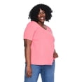 thumbnail image 1 of Lane Bryant Women's Plus V-Neck Strappy Swing Top, 1 of 5