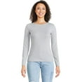 thumbnail image 1 of George Women's Slim Rib Long Sleeve Tee, 1 of 6