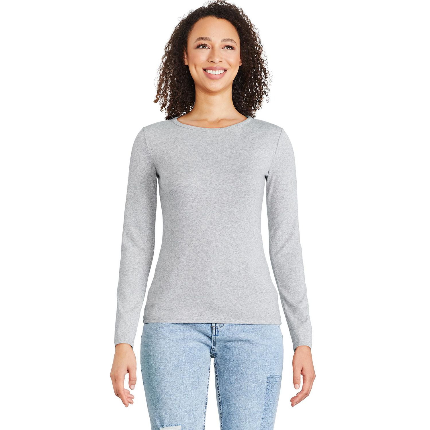 Time and Tru Long Sleeve Ribbed T-Shirt, Free Assembly Jeggings and Time  and Tru Chain Mules - Walmart Finds