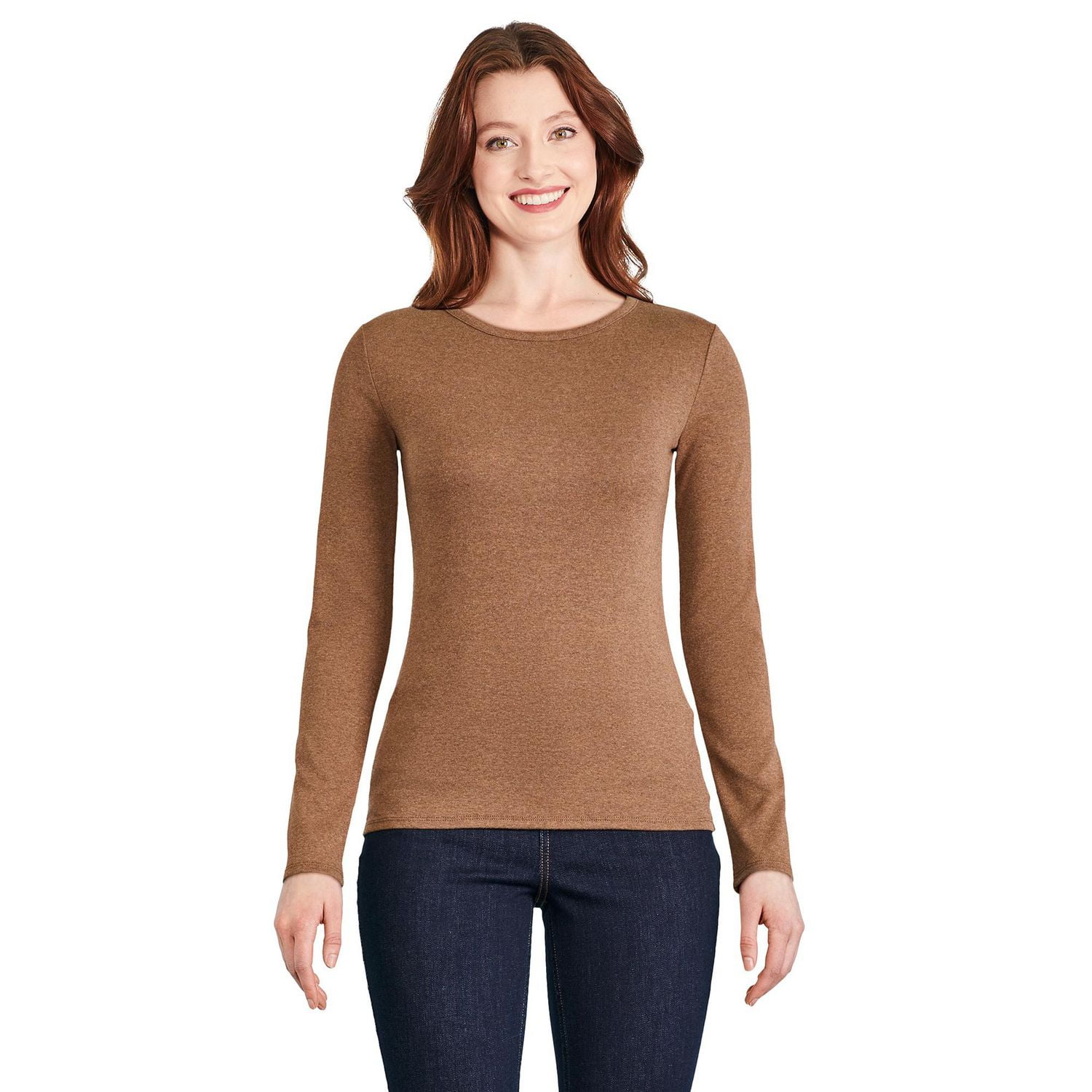 George Women's Slim Rib Long Sleeve Tee