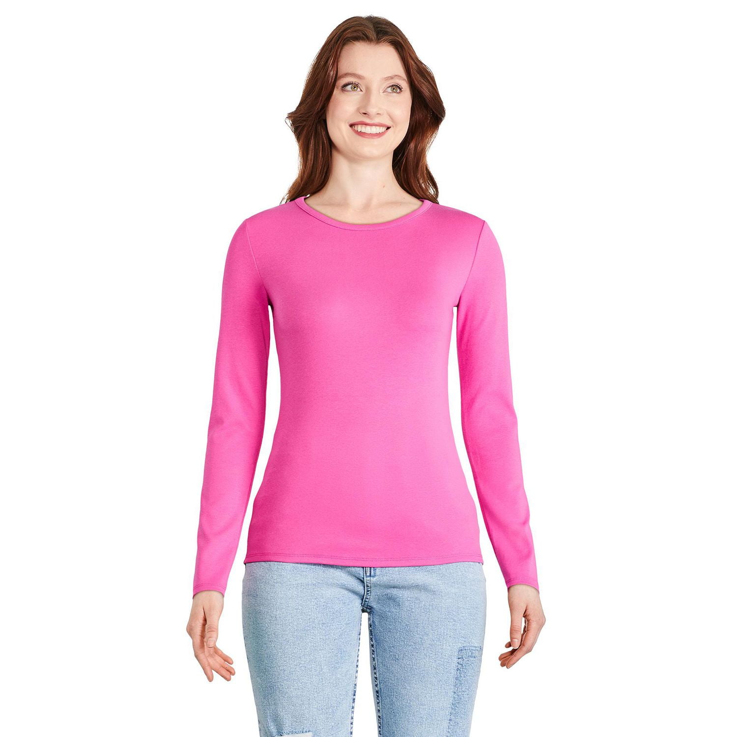 George Women's Slim Rib Long Sleeve Tee