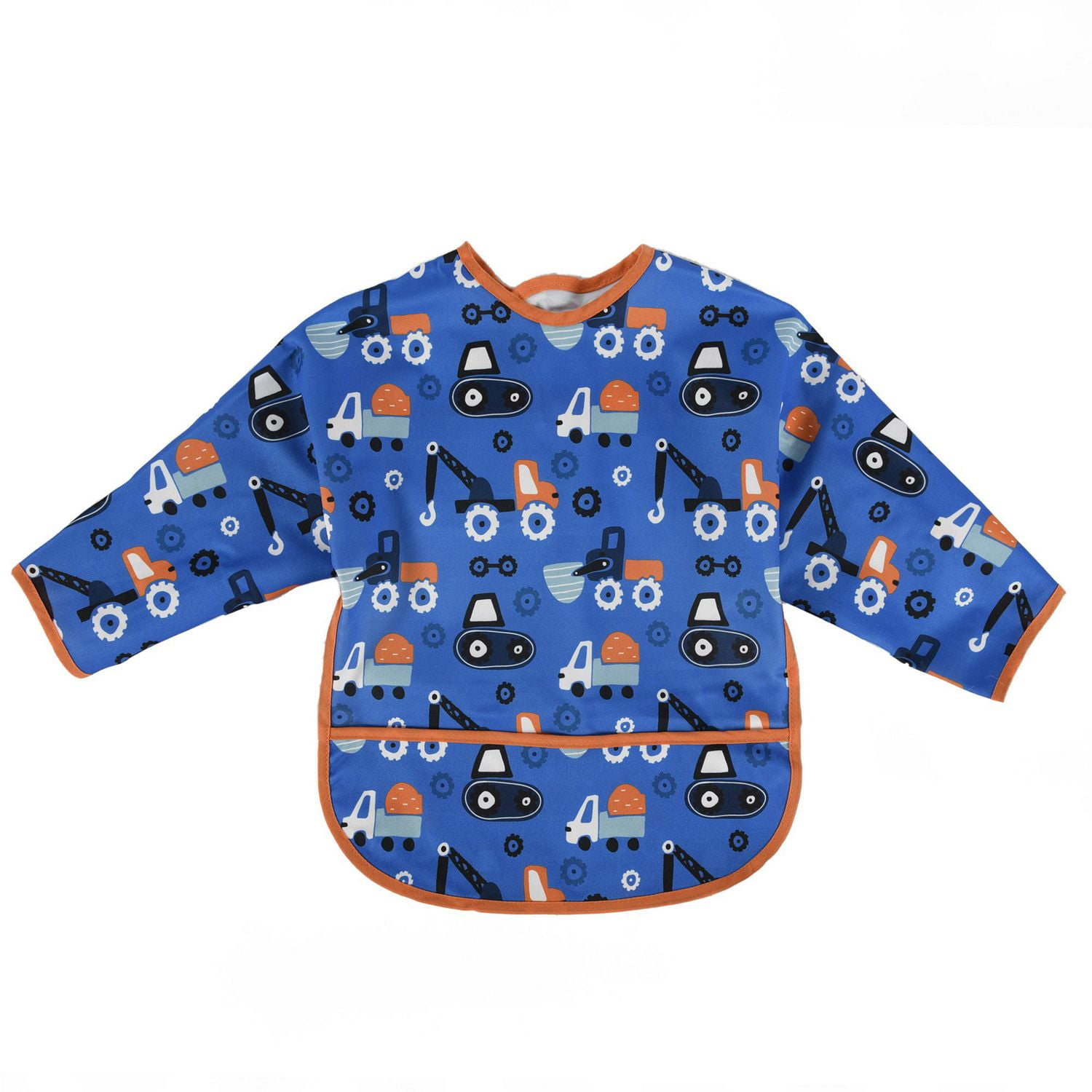 Bavoirs pour bébé George Baby, résistants à l'eau, lavables, résistants aux taches et aux odeurs, lot de 3 comprenant 1 bavoir surdimensionné pour plus de couverture, camions