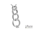 thumbnail image 3 of CZ Circle Drop Pendant, 3 of 6