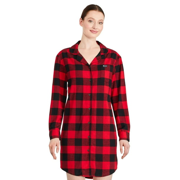 Canadiana Women's Flannel Sleep Shirt Walmart.ca