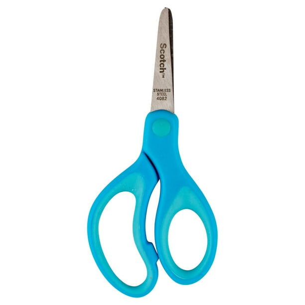 Scotch™ Kids Scissors 1442B-12-C, Blunt Tip, Blue, 5 in, 12/Pack