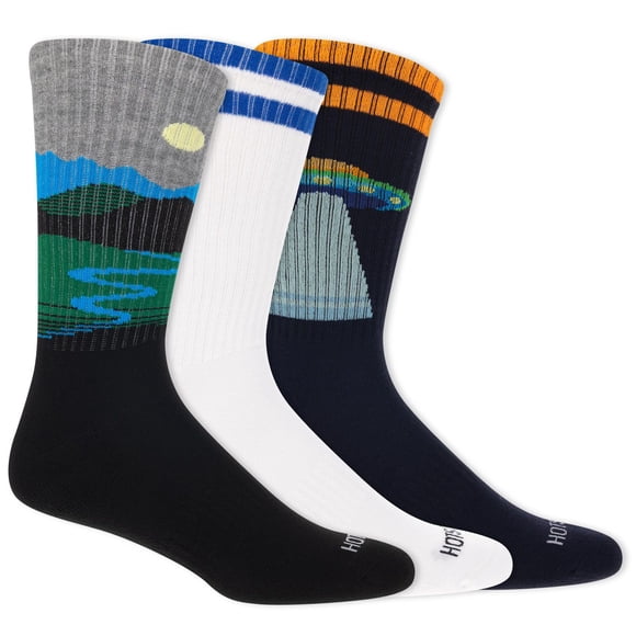 HOTSOX Chaussettes Coussinées de mode pour hommes. 3 paires. Taille 6-12