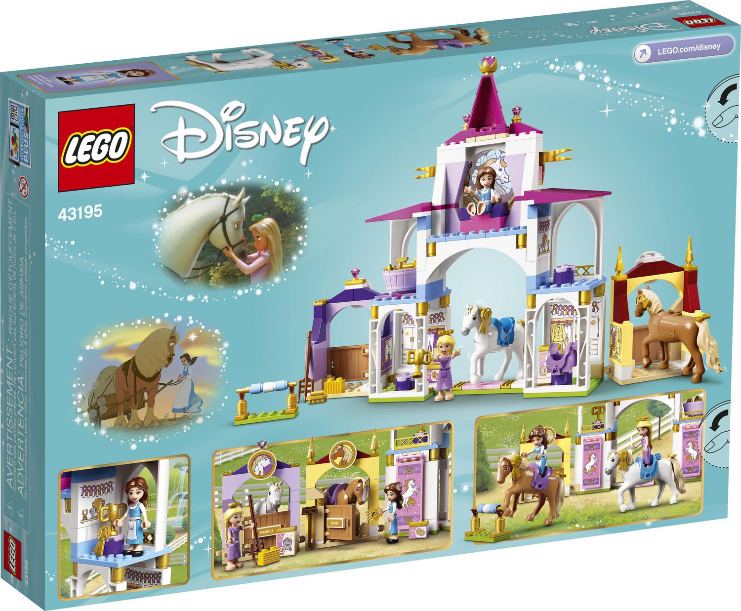 LEGO Disney Belle and Rapunzel's Royal Stables 43195 Toy Building