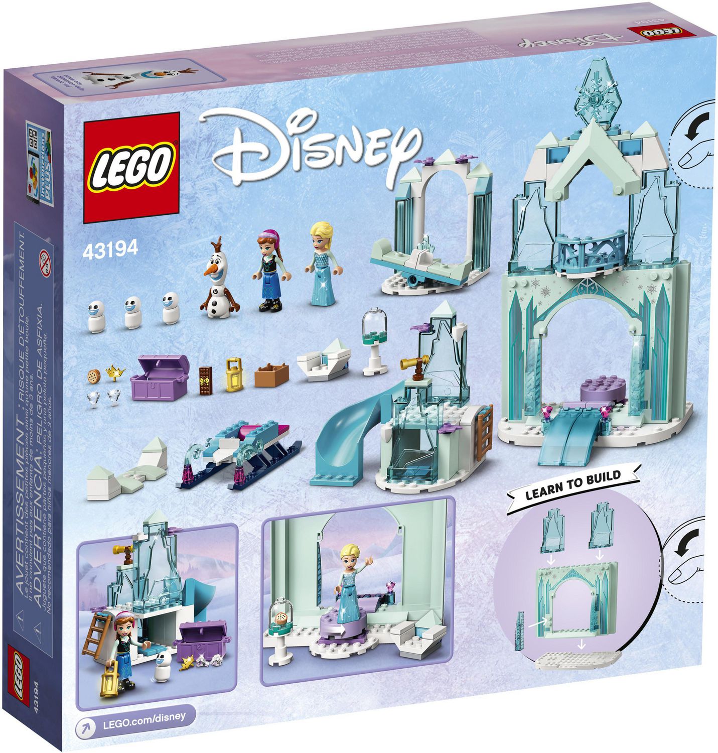 LEGO Disney Anna and Elsa’s Frozen Wonderland 43194 Toy Building Kit (154  Pieces)