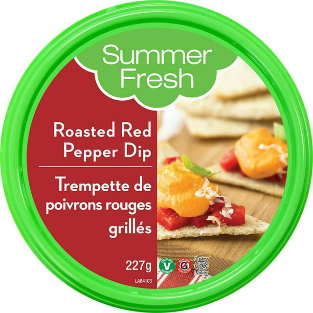 Summer Fresh Roasted Red Pepper Dip