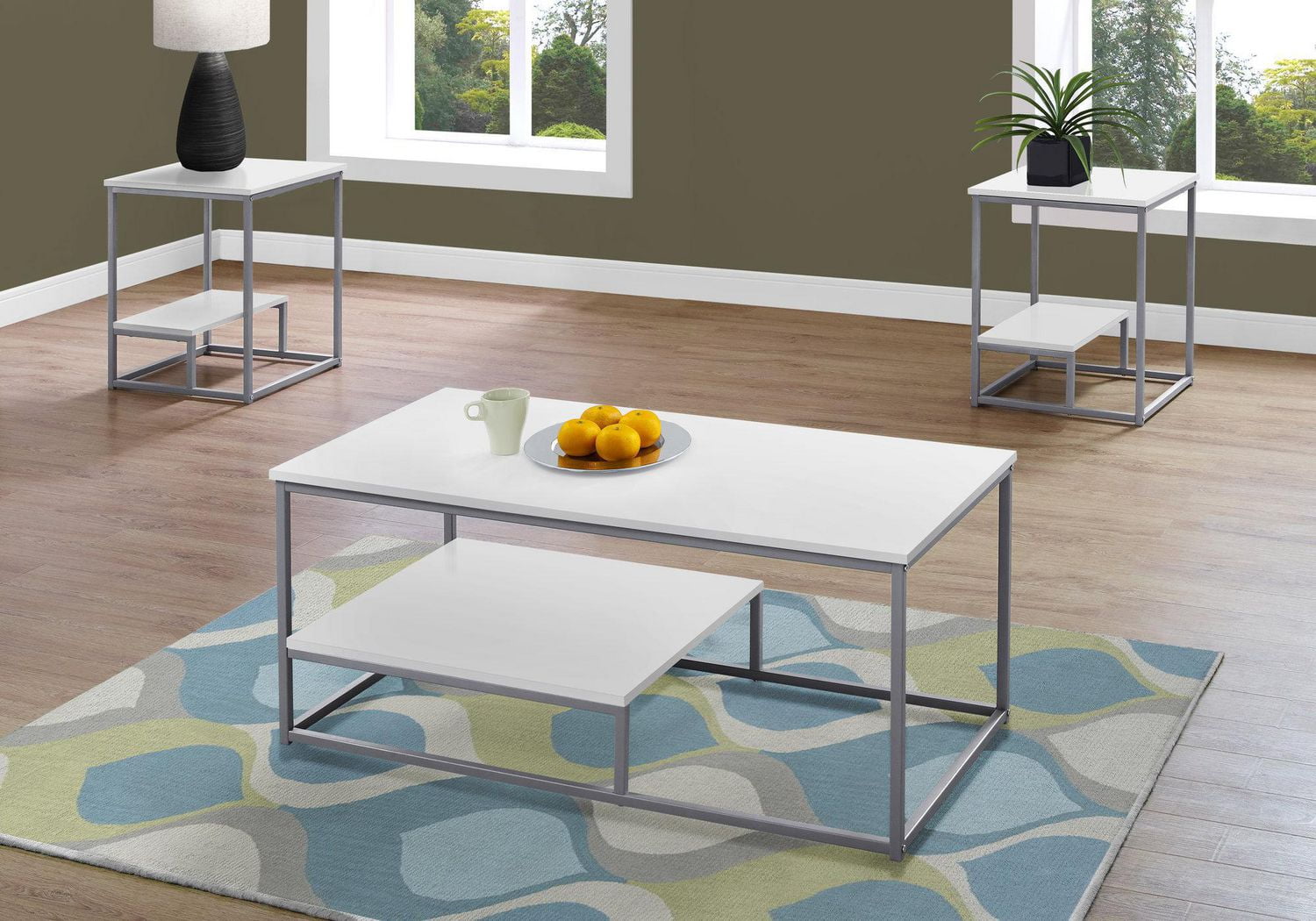 contemporary living room table set