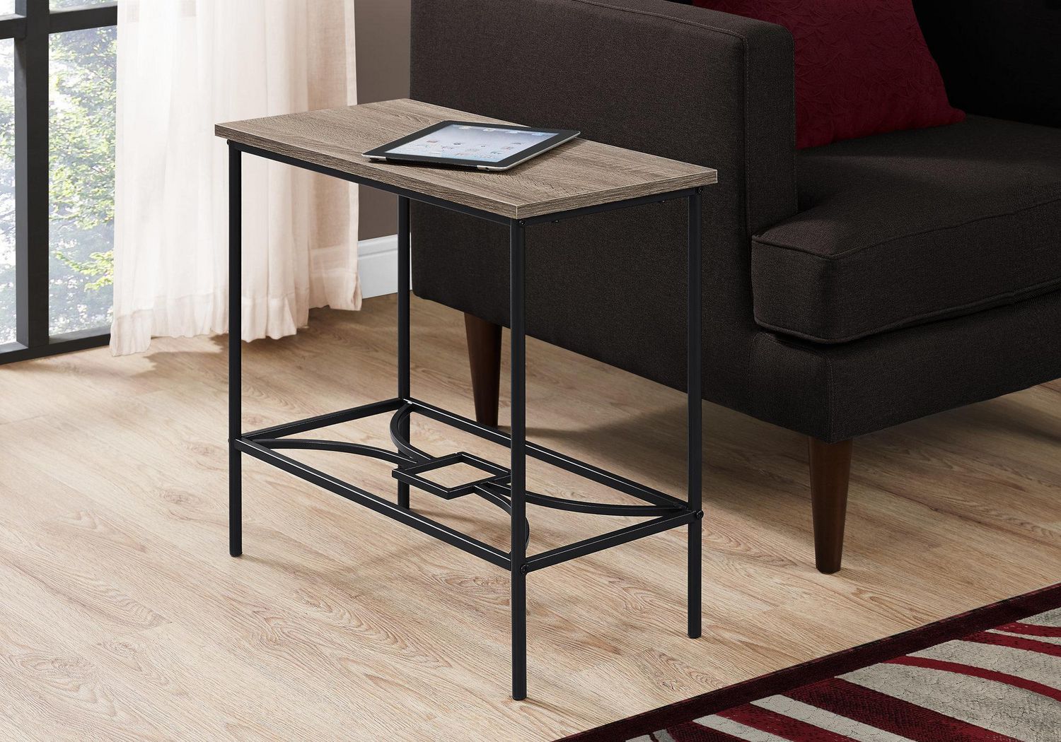 Monarch Specialties Accent Table, Side, End, Narrow, Small, 2 Tier