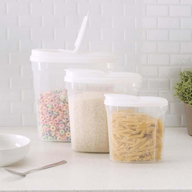 3 Piece Plastic Cereal Container Walmart.ca
