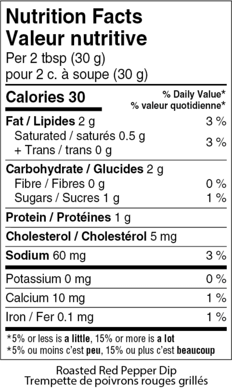 Trempette aux poivrons rouges grillés Summer Fresh 227 g