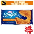 thumbnail image 1 of Kraft Singles Original Process Cheese Product Thin Slices, 26 ct Pack, 1 of 8