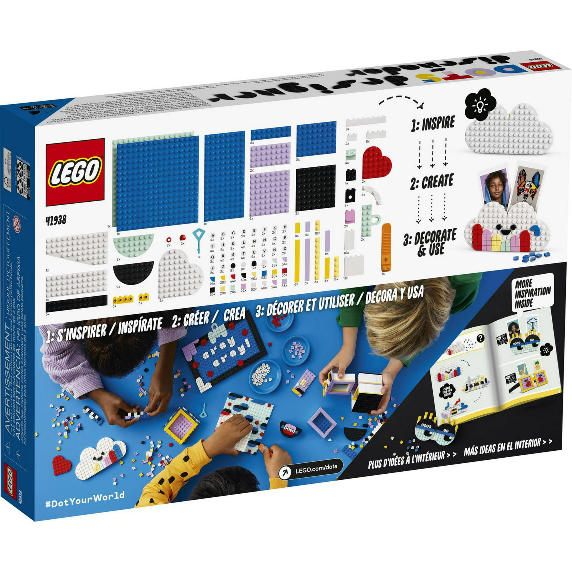 LEGO DOTS Creative Designer Box 41938 DIY Craft Decoration Toy Kit (779  Pieces) 