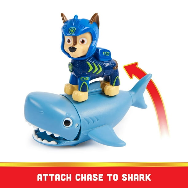 PAT' PATROUILLE AQUA PUPS - Voiture + Figurine Chase - Voiture Pat  Patrouille Chase - Figurine à Collectionner - Thème Mer Et Aventures  Sous-Marines - Paw Patrol - Jouet Enfant 3 Ans + : : Jeux et Jouets