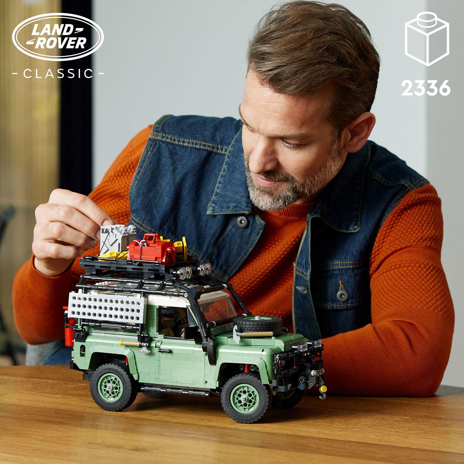 LEGO Icons Land Rover Classic Defender 90 10317 Model Car Building