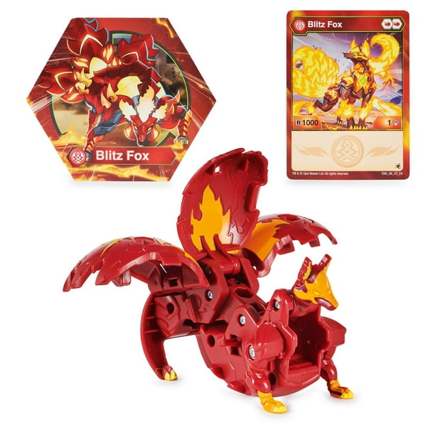 Bakugan Legends Deka, Blitz Fox, Jumbo Collectible Transforming Action  Figure and Trading Card, Kids Toys for Boys, Ages 6 and Up