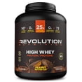 thumbnail image 1 of Revolution Nutrition, High Whey, Protein Powder 6LB, Whey Isolate, 25g of Protein Per Scoop, 2700 g, 73 Servings, Gluten Free, Lean Muscle Mass For Men & Women, Peanut Butter Cup (6 Pounds), 1 of 8