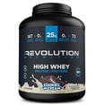 thumbnail image 1 of Revolution Nutrition, High Whey, Protein Powder 6LB, Whey Isolate, 25g of Protein Per Scoop, 2700 g, 73 Servings, Gluten Free, Lean Muscle Mass For Men & Women, Cookies & Cream (6 Pounds), 1 of 8