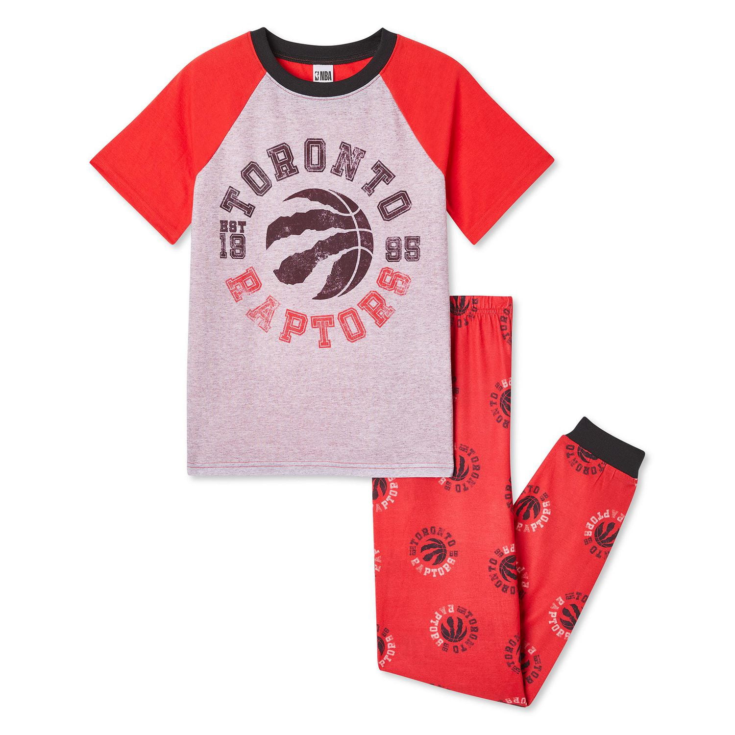 NBA Boys' Toronto Raptors Pajamas 2-Piece Set