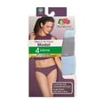 thumbnail image 2 of Fruit of the Loom Women's Ultra Soft Modal Bikini, 4-Pack, 2 of 7